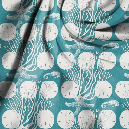 Sea Life Fabric Sand Dollars Kornmuster Stoff