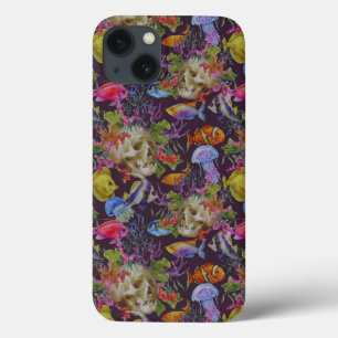 Sea Life Grunge Muster Case-Mate iPhone Hülle