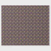 Sea Life Grunge Muster Geschenkpapier (Flach)