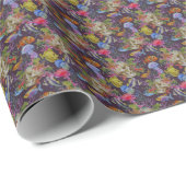 Sea Life Grunge Muster Geschenkpapier (Rolleneckpunkt)