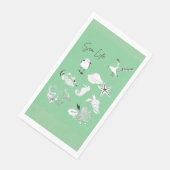 Sea Life Paper Napkin Serviette (Ecke)