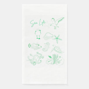 Sea Life Paper Napkin Serviette