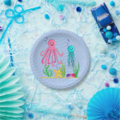 Sea Life Paper Plate Pappteller (Party)