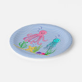 Sea Life Paper Plate Pappteller (Schrägansicht)