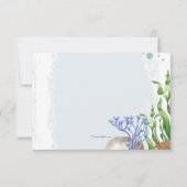 Sea Life Response Card RSVP Karte (Rückseite)