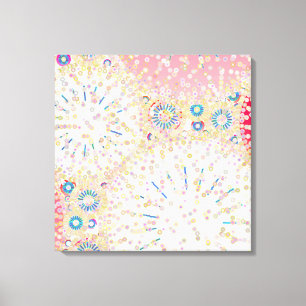 "Sea Life", rosa, korallen, blau Leinwanddruck