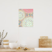 "Sea Life", rosa, korallen, blau Poster (Küche)