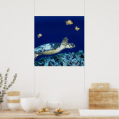 Sea Life - Sea Turtle Poster (Küche)