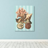 Sea Life Silhouette Leinwanddruck (Insitu (Holzboden))