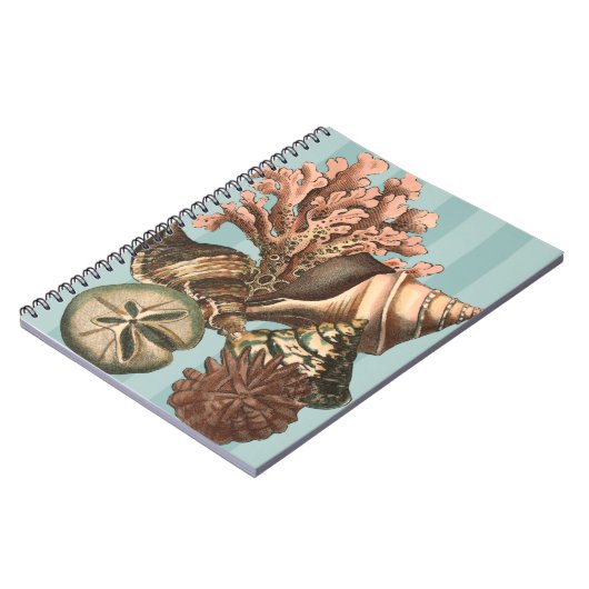 Sea Life Silhouette Notizblock (Linke Seite)