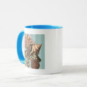 Sea Life Silhouette Tasse (Vorderseite Links)