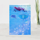Sea Life Stingray Birthday Card Karte (Vorderseite)