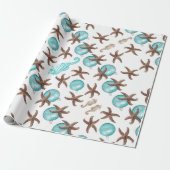 Sea Life Tropical Muster Weihnachtsgeschenk Wraps Geschenkpapier (Ungerollt)