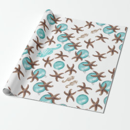 Sea Life Tropical Muster Weihnachtsgeschenk Wraps Geschenkpapier