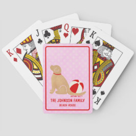 Sea Life's Beauty Dog Pink Classic Playing Cards Spielkarten