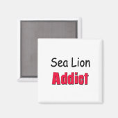 Sea Lion Addict Magnet (Vorderseite/Rückseite)