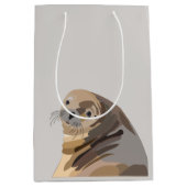 Sea Lion Art Mittlere Geschenktüte (Vorderseite)