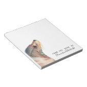 Sea Lion Art | Name hinzufügen Notizblock (angewinkelt)