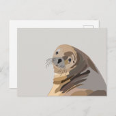 Sea Lion Art Postkarte (Vorne/Hinten)