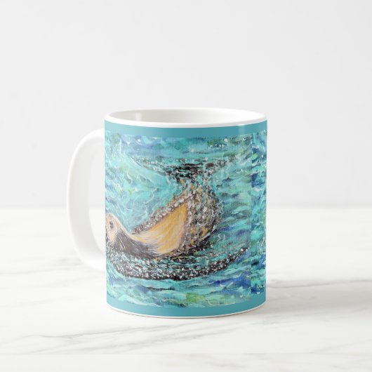 Sea Lion Gemälde Kaffeetasse (Vorderseite Links)