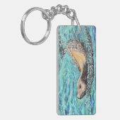 Sea Lion Gemälde Schlüsselanhänger (Vorderseite links)