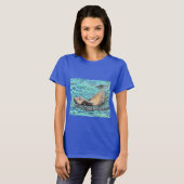 Sea Lion Gemälde T-Shirt (Vorne ganz)