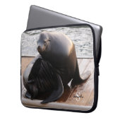 Sea Lion Neopren Notebook-Ärmel 15" Laptopschutzhülle (Vorderseite Links)
