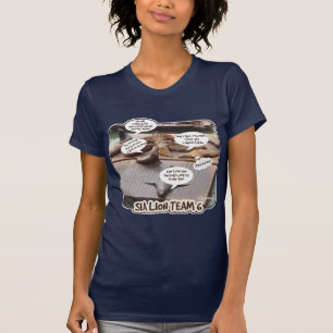 Sea Lion Team 6 Funny Ocean Life Slogan T-Shirt