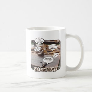 Sea Lion Team Six Funny Ocean Life Motto Kaffeetasse
