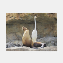 Sea Lion und Egret Doormat Fußmatte