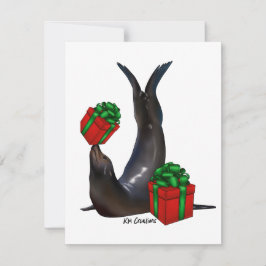 Sea Lion - Urlaubskarte Feiertagskarte