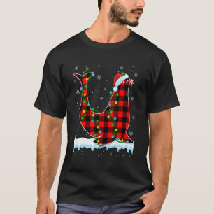 Sea lion Weihnachts-Weihnachtsmannmützen Niedliche T-Shirt