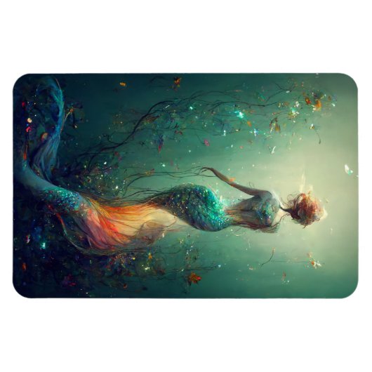 Sea Mermaid Magnet (Horizontal)