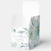 Sea Mist Florals Hochzeit Verlobung Liebe Dank Geschenkschachtel (Geöffnet)