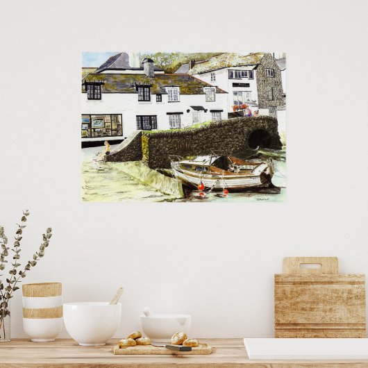 'Sea Mist' Print Poster (Küche)