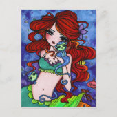 Sea Monkey Mermaid Fantasy Seefahrt Postkarte (Vorderseite)