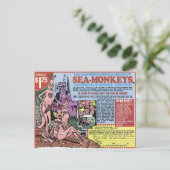 Sea Monkeys Postkarte (Stehend Vorderseite)