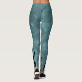 Sea Monster Blue and Black Kraken with Ship Leggings (Rückseite)