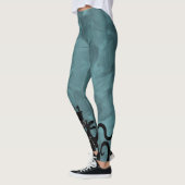 Sea Monster Blue and Black Kraken with Ship Leggings (Links)