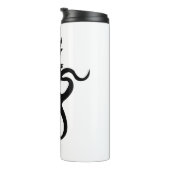 Sea Monster Blue and Black Kraken with Ship Thermosbecher (Nach rechts gedreht)