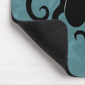 Sea Monster Blue und Black Kraken Mousepad (Ecke)