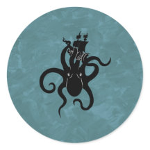 Sea Monster Blue und Black Kraken