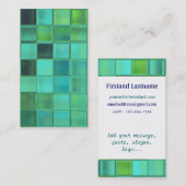 Sea Mosaik anpassbare Vorlagen für Visitenkarten Visitenkarte (Vorne/Hinten)