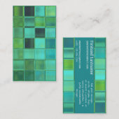 Sea Mosaik-Vorlage für benutzerdefinierte Visitenk Visitenkarte (Vorne/Hinten)