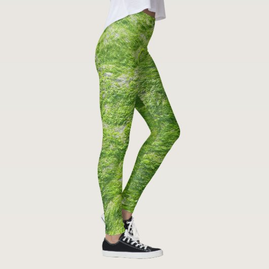Sea Moss Green Nature Nautical Coastal Niedlich Gi Leggings (Rechts)