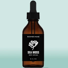 Sea Moss Serum Dropper Flasche Labels
