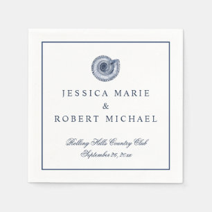 Sea Muschel Beach Hochzeitstag Empfang Serviette