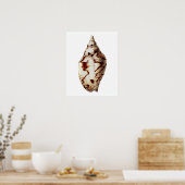 Sea Muschel Nr. 4 Beach Decor Wand Art Print. Poster (Küche)