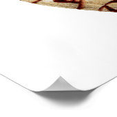 Sea Muschel Nr. 4 Beach Decor Wand Art Print. Poster (Ecke)