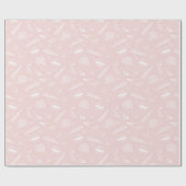 Sea Muschel Rosa Strandmuster Geschenkpapier (Flach)